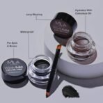 Mila Beaute Wink Artist Gel Eyeliner with Brush | For Eyes & Brows | Lasts Upto 36 Hours | Long Lasting & Waterproof Formula | Enriched With Calendula Oil and Aloe Vera | Shade - (Black, 4g) - Fast UK Delivery - Image 5