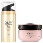 Olay Total Effects Day Cream with Vitamin B5, Niacinamide, Green Tea, SPF 15 Fights with UV Protection for Normal, Dry, Oily & Combination Skin, 20 gm & Olay Moisturising Cream, 50g - Fast UK Delivery - Image 2