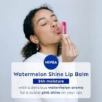 NIVEA Watermelon Shine 4.8g Lip Balm|24 H Melt in Moisture Formula|Natural Oils|Glossy Finish,4.8 g (Pack of 1) - Fast UK Delivery - Image 4