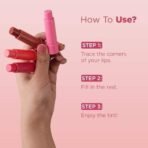 Hilary Rhoda Colour Splash Lip Balm | Moisturizing Lip Treatment with Vitamin E & Cocoa Butter | With SPF-15 | For Dry Chapped Lips | Intense Hydration | Pack of 2 (3g, Rose) - Fast UK Delivery - Image 7