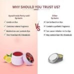 Ayouthveda Party Swirl Tinted Lip Balm | Heals Cracked & Undernourished Lips| Moisturizer For Chapped And Dry Lips | Enriched With Coconut And Olive Oil | Hot Red Fruity Lip balm (10gm) - Fast UK Delivery - Image 7