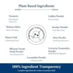 Blue Nectar Turmeric Ubtan Powder for Glowing Skin | Ayurvedic Ubtan Face Pack for Skin Brightening | Tan Removal Face Pack for Women & Men | (100 gm, 9 Herbs) - Fast UK Delivery - Image 5