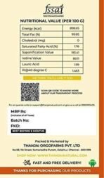 Thanjai Natural 6000ml Groundnut Oil Unrefined wooden Cold Pressed (Peanut Oil) 100% Natural No Cholesterol + Healthy Cooking (1L x 6) - Fast UK Delivery - Image 6