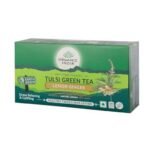 Organic India Tulsi Green Tea Lemon Ginger 100 Teabags - Fast UK Delivery - Image 3