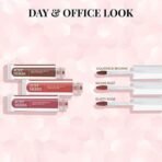 Just Herbs Ayurvedic Liquid Lipstick Kit Set of 3 with Long Lasting, Hydrating & Lightweight Lip Colour, Full Size - Paraben & Silicon Free - 6 ml (Day+ Office Look) - Fast UK Delivery - Image 3