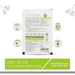 Ayouthveda Anti Acne Face Serum Sheet Mask |Makes skin Soft & Shiny | With the Goodness of Aloe Vera, Neem, Clove & Berberis | Daily Glow Sheet Mask For Hydrated Skin (Pack Of 3-20g each) - Fast UK Delivery - Image 6
