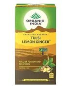 Organic India Tulsi Green Tea Lemon Ginger 25 TB + Organic India Tulsi Green Tea Classic - 25 Tea Bags - Fast UK Delivery - Image 3