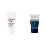 O3+ Brightening and Whitening Face Wash, 50g & O3+ ALPHA MEN Acno D-TAN Face Wash with Tea Tree 100g for Oily Skin Combo - Fast UK Delivery