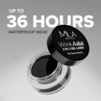 Mila Beaute Wink Artist Gel Eyeliner with Brush | For Eyes & Brows | Lasts Upto 36 Hours | Long Lasting & Waterproof Formula | Enriched With Calendula Oil and Aloe Vera | Shade - (Black, 4g) - Fast UK Delivery - Image 4