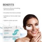 O3+ Hydro Peptide Eye Gel Mask | With Collagen & Hyaluronic acid For Dark Circles 2 ml (1 pair of eye gel mask & Serum) - Fast UK Delivery - Image 4