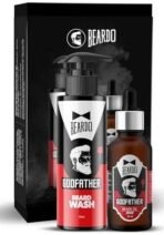 BEARDO Godfather Combo Beard Oil and Beard Wash For Men | Nourishment Cleanses | Purifying & Hydrating Skin Cleaner With Avocado, Argan Oil | Shiny Patchy & Fast Beard Growth - Fast UK Delivery - Image 2