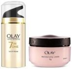 Olay Night Cream Total Effects 7 in 1, Anti-Ageing Moisturiser, 50g & Olay Moisturising Cream, 50g - Fast UK Delivery - Image 2