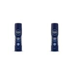 NIVEA Men Cool Kick 150Ml Deodorant Spray | With Mint Extracts For Cooling Sensation In Summer| 48 H Long Lasting Freshness| 0% Alcohol, Pack Of 2 - Fast UK Delivery