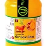 Yugmantra Organic Foods -100 % Natural Pure & Aromatic Desi Gir Cow Ghee -Traditional Churned with Bilona Method | Premium Ghee| Diet Friendly | No Added Additives | A2 Danedar Desi Ghee | Immunity Booster -650 ml Premium Glass Bottle - Fast UK Delivery
