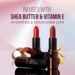 Hilary Rhoda Creamy Touch Lipstick | Infused with Olive Oil, Shea Butter & Vitamin E | Highly Pigmented & Creamy Texture | Long Lasting & Keeps Lips Moisturising - 4g (Pink Nude - Shade 02) - Fast UK Delivery - Image 3
