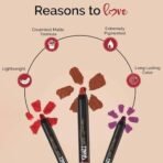 Glam 21 Lip Seduction Non- Transfer Crayon Lipstick up to 12 Hours Stay | Lightweight & Longlasting|Creamy Matte | Smudge Proof - 2.8gm|Coffee-15 (Matte) - Fast UK Delivery - Image 4
