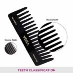 Vega Large Shampoo Hair Comb,Handmade, (India's No.1* Hair Comb Brand)For Men and Women, Black, (HMBC-406) - Fast UK Delivery - Image 6
