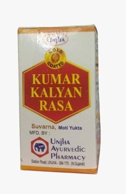 uk41UVTedzgNL-1-1.jpg Unjha Kumar Kalyan Rasa 1 G - Ayurvedic Supplement for Vitality and Well-being - 10 Pills - Image 1