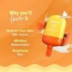 Aqualogica Glow+ Milk Fluid Moisturizer with Papaya & Vitamin C | Lightweight Milk-Like Texture | Brightens Skin | 48Hr Deep Moisturization I For Normal To Combination Skin | Non Sticky, Quick Absorbing & Hydrating | 70 ml - Fast UK Delivery - Image 4