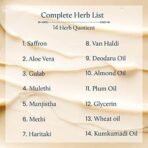 Blue Nectar Face Care Combo (Men Face Cream 50g + Beard Oil 30ml), Natural Skin Brightening Cream, Anti Aging Cream for Men with Sandalwood, Saffron and Almond Oil (14 Herbs, 50g) - Image 5