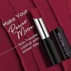 Hilary Rhoda Power Stay NonTransfer Lipstick | Matte Finish | Infused with Vitamin E & Shea Butter | Lightweight & Highly Pigmented | Glides Easily & Smudge-Proof |3.2g (Flaming Pink - Shade 07) - Fast UK Delivery - Image 4