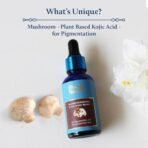 Blue Nectar Plant Based Kojic Acid Serum for Pigmentation & Dark Spots Removal | Anti-Pigmentation Face Serum for Women & Men with Rice Water & Mushroom (13 Herbs, 30ml) - Fast UK Delivery - Image 4