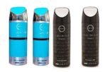 Armaf Club De Nuit & Blue Homme Men Deodorant Body Spray for 200ml Pack of-4 - Fast UK Delivery