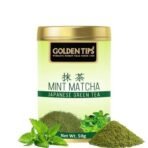 Golden Tips Healthy/ Natural and Organic Japanese Mint Matcha Green Tea Powder (50 Gram, 25 cups) - Fast UK Delivery - Image 2