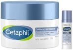 Cetaphil Optimal Hydration Lightweight Serum 30ml Fast absorbing Hyaluronic Acid Blue Daisyextract Vitamin B5 Optimal Hydration Replenishing Night Cream 50g - Fast UK Delivery - Image 2