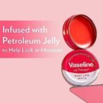 Vaseline Lip Tins Rosy Lips, 17 g | Provides Hydration, Sheer Pink Tint & Glossy Shine - Fast UK Delivery - Image 7