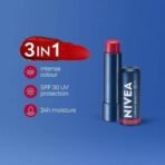 NIVEA Lip Caring Beauty Red Lip Balm | Lip & Cheek Tint with SPF 30 - Fast UK Delivery - Image 3