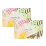 Moha: Herbal Soap A Natural Face & Body Cleanser! With Goodness Of Aloe Vera Gel, Basil & Neem Used As Bathing Soap, Face & Body Soap, Unisex Bathing Bar - 100Gm Each (Pack Of 6) - Fast UK Delivery - Image 2