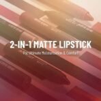 Swiss Beauty Stain Matte Lipstick | Long Lasting, Hydrating & Lightweight Lipstick | Hazienut, 3.4gm| - Fast UK Delivery - Image 5