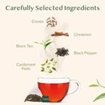 VAHDAM, India's Original Masala Chai Tea Bags (15 Count) Non-GMO, Gluten-Free, No Added Flavoring | Blended w/Savory Exotic Spices | Individually Wrapped Pyramid Tea Bags | Direct from Source - Fast UK Delivery - Image 3