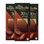 Cadbury Bournville Rich Cocoa 70% Dark Chocolate Bar, 80 g (Pack of 3) - Fast UK Delivery - Image 2