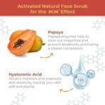 WOW Skin Science Papaya and Hyaluronic Acid Hydrating Face Scrub | Gently Exfoliates | Unclogs Pores | Removes Dead Skin Cells | Improves Skin Elasticity | Hydrates & Moisturize Skin| 100 gms - Fast UK Delivery - Image 4