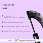 Plum Lash Drama 1-4-All Mascara | Length + Curl + Volume + Definition | 100% Vegan & Cruelty Free | 01 Black - Fast UK Delivery - Image 5
