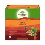 ORGANIC INDIA Tulsi Ginger 50 Teabags - Fast UK Delivery - Image 2