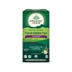 Organic India Tulsi Green Tea, Jasmine, 25 Tea Bags - Fast UK Delivery - Image 3