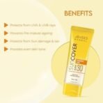 Jovees Herbal Sandalwood Natural Sun Cover SPF 30 | Protect From Sun Damage, UVA/UVB Rays & Blue Light | Lightweight and Oil Free Sunscreen For All Skin Type 100g - Fast UK Delivery - Image 6