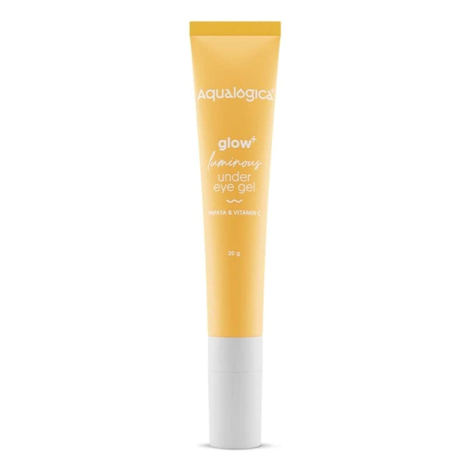 uk41VybM4svyL-1-1.jpg Aqualogica Glow+ Luminous Under Eye Cream for Men & Women with Papaya & Vitamin C - Under Eye Gel for Dark Circles & Puffy Eyes -20g - Fast UK Delivery - Image 1