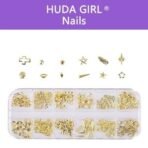 HUDA GIRL 3D Small Leaves Plated Trendsetter Metal Nail Art Alloy of 3D Nail Studs (Gold)(N-23) - Fast UK Delivery - Image 4