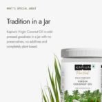 Kapiva Virgin Cold-Pressed Coconut Oil 500ml | 100% Pure, Unrefined, Organic & Edible | For Cooking, Skin & Baby Care, Oil Pulling | Coconut Oil For Hair | Keto Friendly - Fast UK Delivery - Image 6