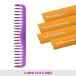 Vega Detangling Hair Comb,(India's No.1* Hair Comb Brand)For Men and Women,Blue, Pack of 2,(VC21266) - Fast UK Delivery - Image 5