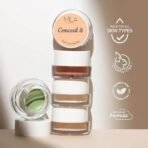 Mila Beaute Conceal It Pot Concealer with Brush | Enriched With SPF 15 and Vitamin E | Light Weight Concealer | Long Lasting Coverage | Natural Matte Finish | Covers All Skin Concerns | Easily Blendable Concealer For Face Makeup | Shade - (10 Rich Coco, 4g) - Fast UK Delivery - Image 7
