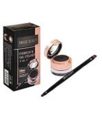 Swiss Beauty Waterproof Eyebrow & Gel Eyeliner 2 In 1 with Brush| Shade- Black, 7G | & Swiss Beauty Eyebrow Palette with Wax Cream| Shade-01, 5gm| - Fast UK Delivery - Image 3