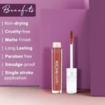 Hilary Rhoda Power Of Matte Liquid Lipstick | Buildable Colour | Long Lasting & Matte Finish | Lightweight & Non-Drying Formula | Smudge Proof & Non-Transferable | 3ml (Elegant Pink - Shade 10) - Fast UK Delivery - Image 5