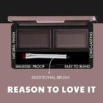 FASHION COLOUR Dual Eyebrow Powder Kit (8g)| Powder With Brush | Long-Lasting | Natural Looking Brows | Rich Color Payoff | Available in 2 Shades | Waterproof and smudgeproof (Brown & Dark Brown) - Fast UK Delivery - Image 3