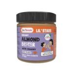 Jus' Amazin Lil Stars Almond Butter With Jaggery|1 Spoon(6G) = 5 Almonds|Yummy, Clean & Nutritious Almond Butter For Kids|90% Almonds, No Refined Sugar|No Chemicals, No Hydrogenated Fats - 200 Gram - Fast UK Delivery - Image 2