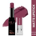 MILA Beaute Pro Matte Lipstick | Creamy Matte Lipstick | Shade - Begumjaan, 4.2g Pro Matte Lipstick | Creamy Matte Lipstick | Shade - Noorjahan, 4.2g - Fast UK Delivery - Image 4
